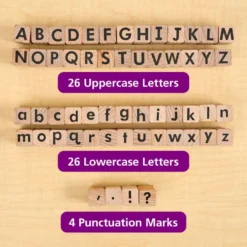 Colorations® Classroom ABC Rubber Stamp Set - 56 Pieces