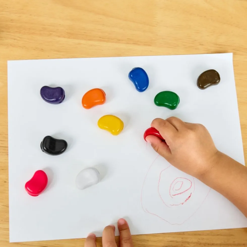 Colorations® Classroom Value Pack Soy & Beeswax Bean Shaped Crayons - Set of 100
