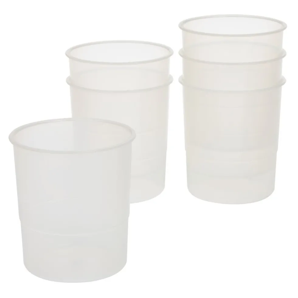 Colorations® Clear Craft Cups- Set of 6