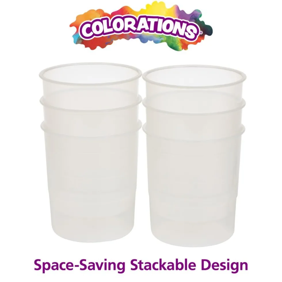 Colorations® Clear Craft Cups- Set of 6