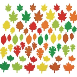 Colorations® Colorful Leaf Foam Shapes - 500 Pieces