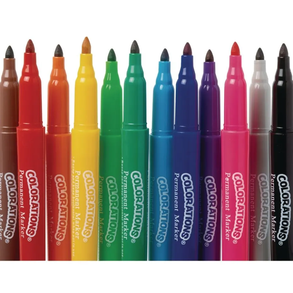 Colorations® Color Permanent Markers - Set of 12