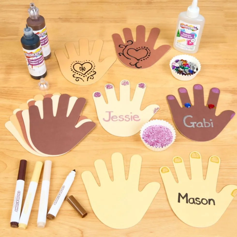 Colorations® Colors Like Me® Hand Shapes - Set of 24