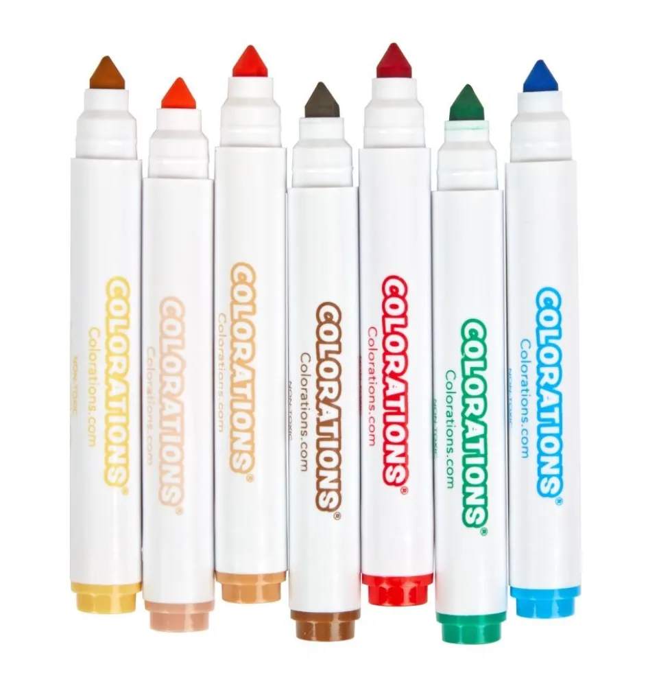 Colorations® Colors Like Me® Washable Classroom Value Pack Chubby Markers - Set of 128