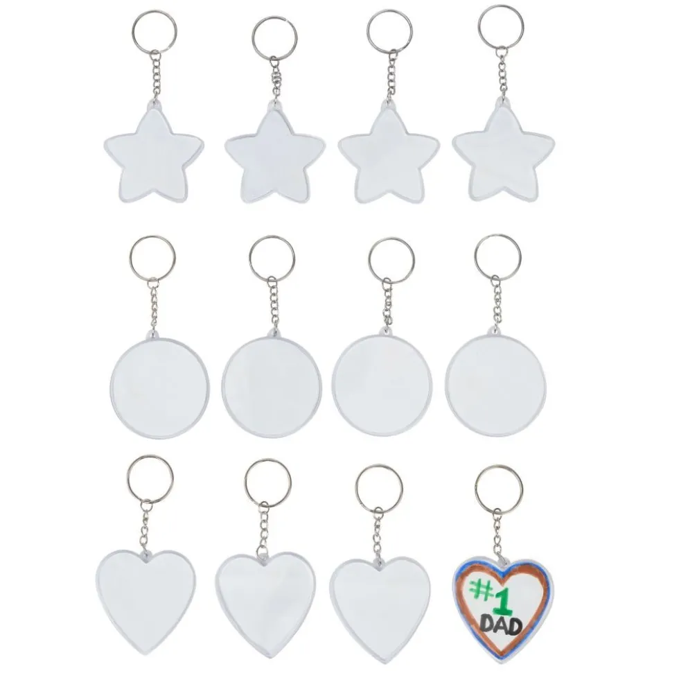 Colorations® Create Your Own Keychains - Set of 12