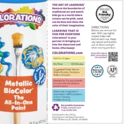 Colorations® CreativeFlow™ Pattern Painter & Metallic BioColor® Art Kit