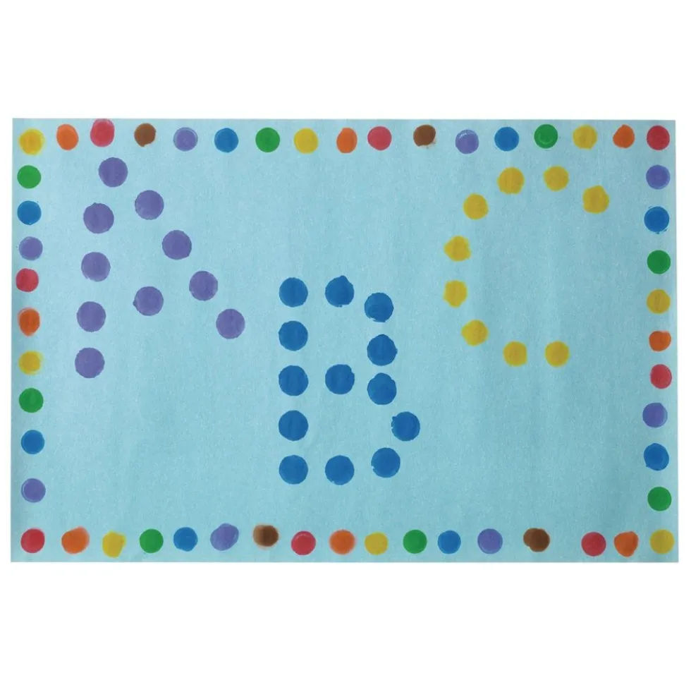 Colorations® Dabber Dot Stencil Set Upper Case Alphabet, 26 Piece Stencil Set