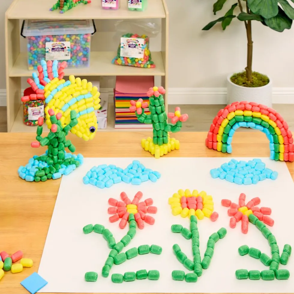 Colorations® 3D Building Puffs - 800 Pieces