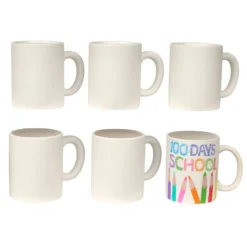Colorations® Decorate Your Own Ceramic Mugs - Set of 6