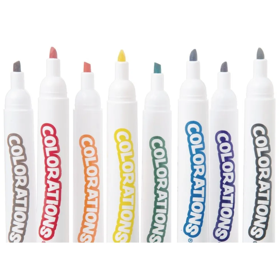 Colorations® Dry Erase Chisel Tip Markers - Set of 8