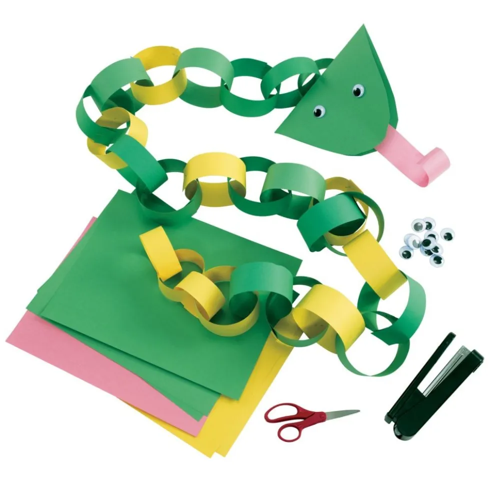 Colorations® Faith Based Silly Snake Paper Chain Craft Kit - Makes 50+ Crafts