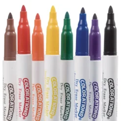 Colorations® Fine-Tip Dry Erase Marker - Set of 8