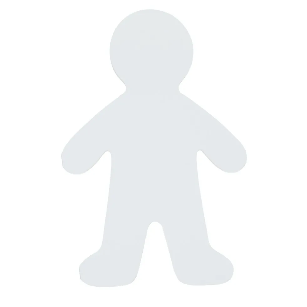 Colorations® Jumbo People Shape with Notepad - Set of 24