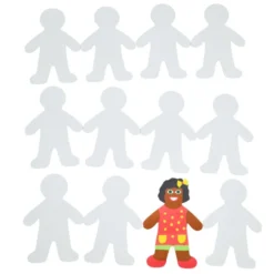 Colorations® Jumbo People Shape with Notepad - Set of 12