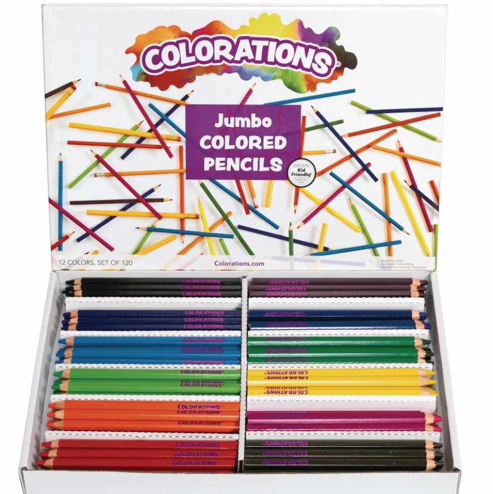 Colorations® Jumbo Size Colored Pencils Value Pack - Set of 120