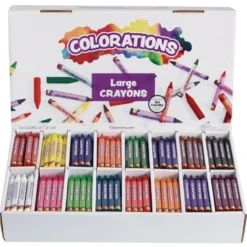 Colorations® Large Crayons, 16 Colors, Value Pack - Set of 400