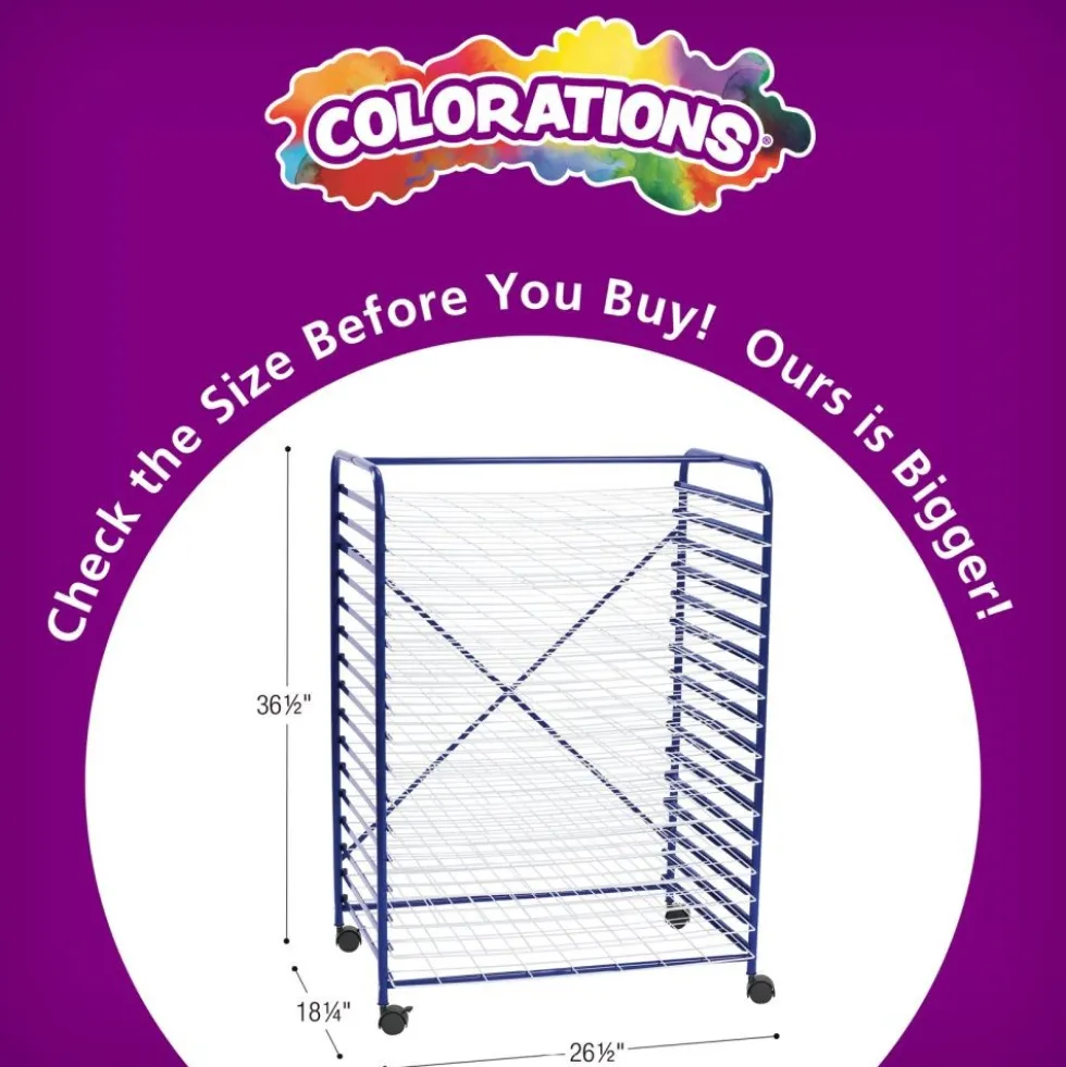 Colorations® Mobile Classroom Drying Rack