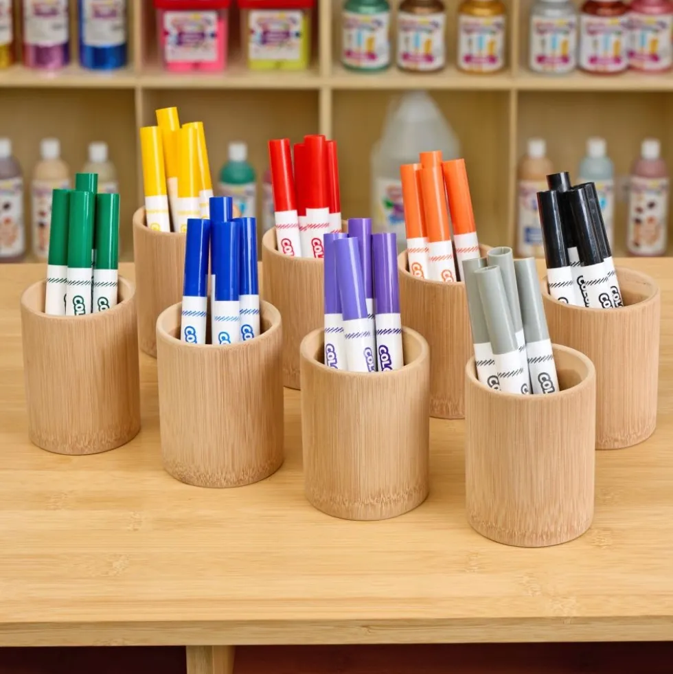 Colorations® Natural Bamboo Cups- Set of 8
