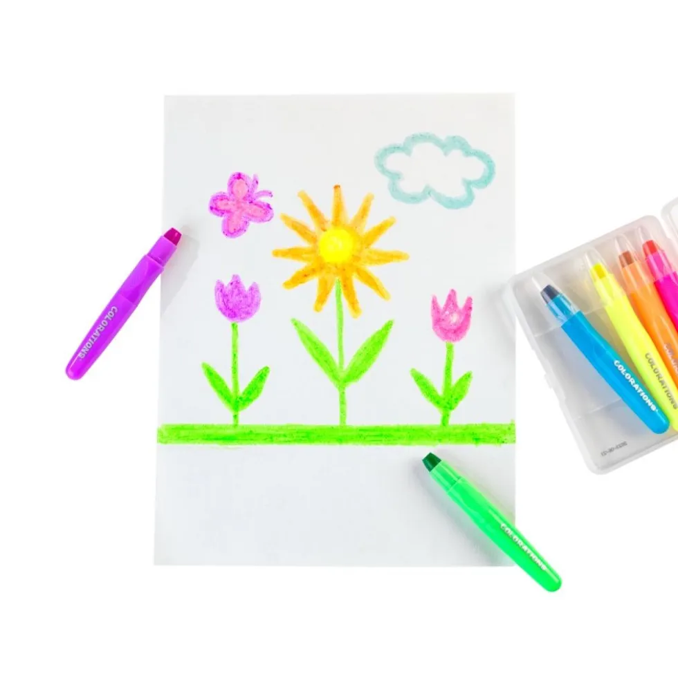 Colorations® Neon Smooth & Silky Sticks - 6 Colors
