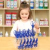 Colorations® Organizing Rack with 30 Blunt Tip Scissors