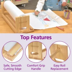 Colorations® 18" Paper Roll Dispenser & 200 ft White Butcher Paper Kit