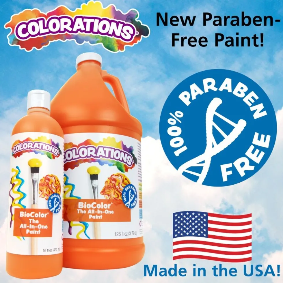 Colorations® Paraben-Free BioColor® Paint- Set of 13, 16oz.