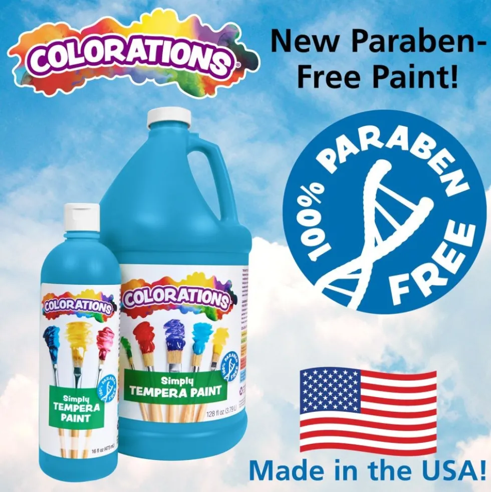 Colorations® Paraben-Free Black Simply Tempera - 16oz Black