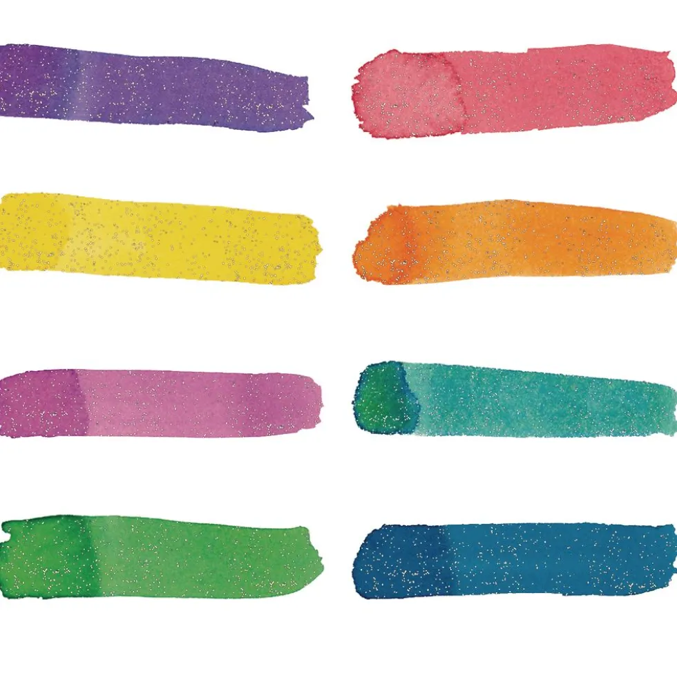 Colorations® Paraben-Free Glitter Liquid Watercolor™ - Set of All 8, 8 oz each