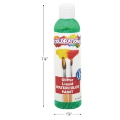 Colorations® Paraben-Free Glitter Liquid Watercolor™ - Set of All 8, 8 oz each