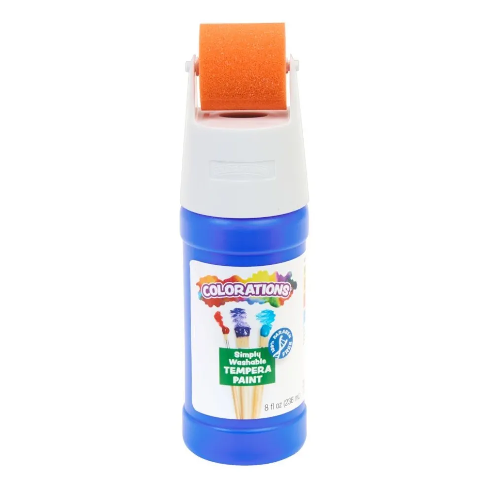 Colorations® Paraben-Free Simply Washable Tempera Paint Roller Set, 6 Colors