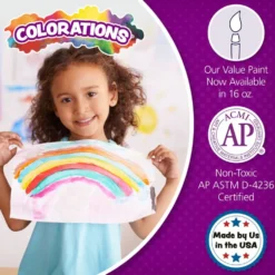 Colorations® Paraben-Free Simply Tempera Paint 16 oz. - Set of 6