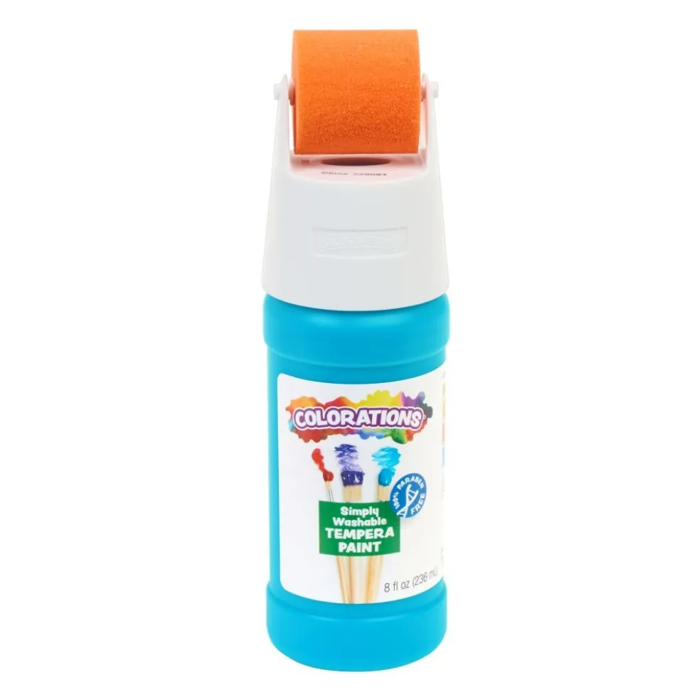 Colorations® Paraben-Free Simply Washable Tempera Paint Roller Set, 6 Colors