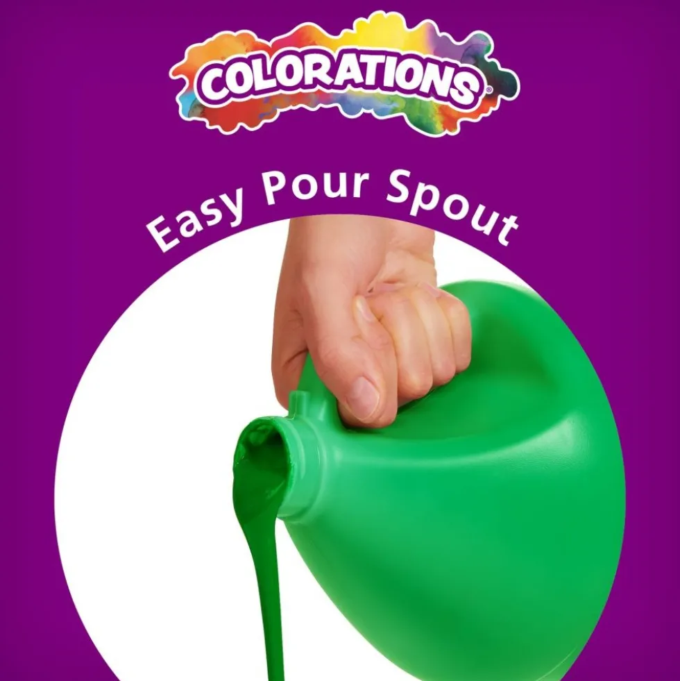 Colorations® Paraben-Free Simply Washable Tempera Paint - Set of 10, 1/2 Gallons