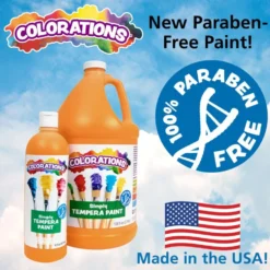 Colorations® Paraben-Free Simply Tempera - 16 oz. Orange