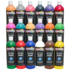 Colorations® Paraben-Free Spectrum Acrylic Paint Set- 18 Colors