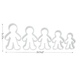 Colorations® People Shape Dough Cutters - Set of 20
