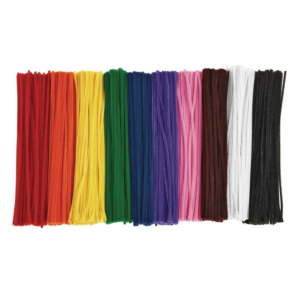 Colorations® 12" Pipe Cleaners - 1,000 Piece Value Pack, 10 colors, 100 Each