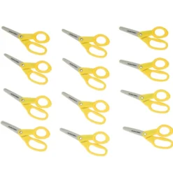 Colorations® 5" Plastic Blade Blunt Tip Scissors - Set of 12