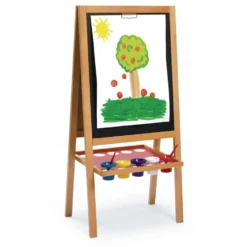 Colorations® Premium Free Standing Art Easel with Magnetic Dry Erase & Chalkboard
