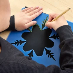 Colorations® Scratch Art Boards and Snowflake Stencils