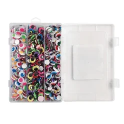 Colorations® Self Adhesive Color Wiggly Eyes - Set of 1000
