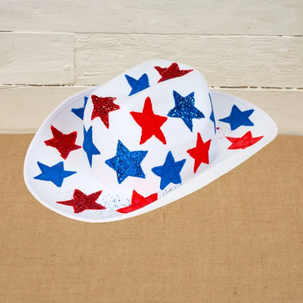 Colorations® 4th of July Western Star Hat Craft Kit - Makes 12 Crafts