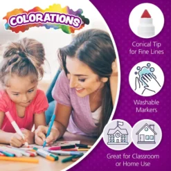 Colorations® Washable Chubby Markers Classroom Value Pack - Set of 200