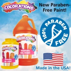 Colorations® Washable Gel Paint, Brown - 16 oz.