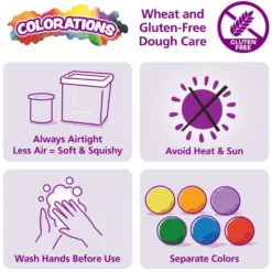 Colorations® Wheat & Gluten Free Dough Variety Pack - Set of 36, 1 oz. each