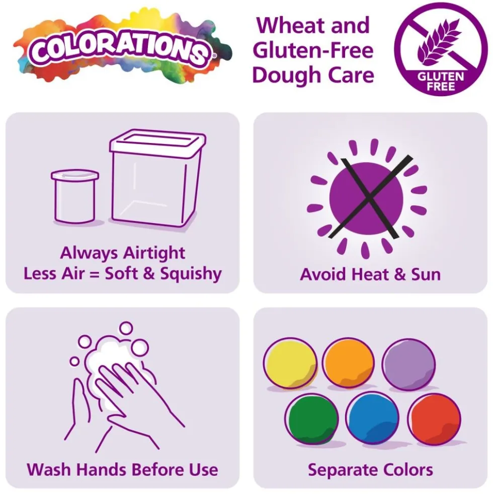 Colorations® Wheat & Gluten Free Classic Dough W/ Alphabet and Number Cutting Set