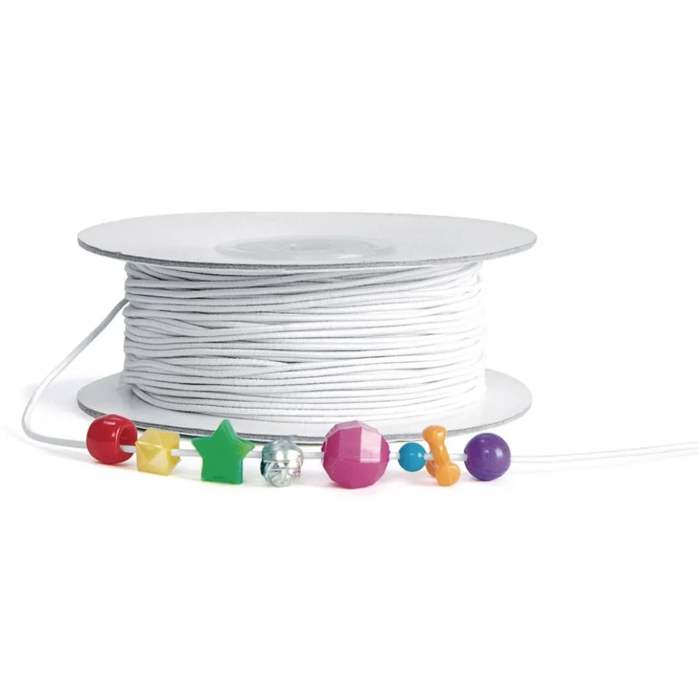 Colorations® White Beading Elastic - 100 Yards