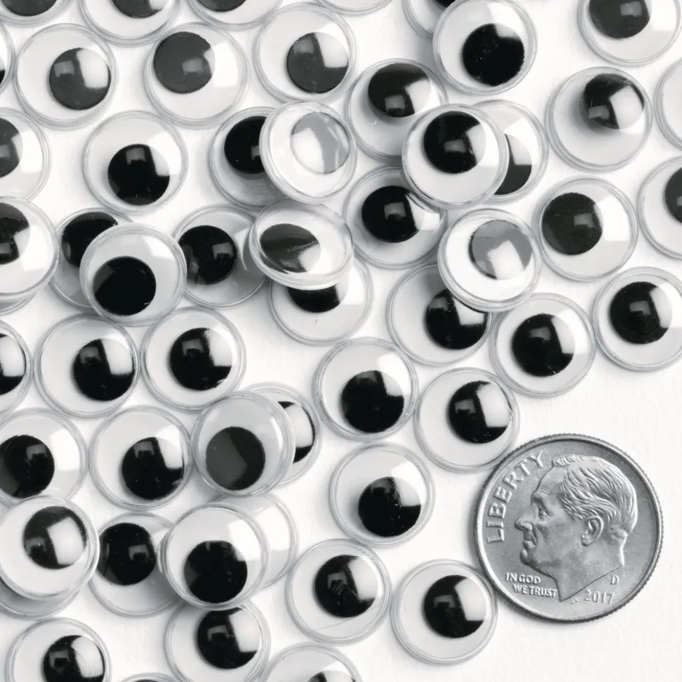 Colorations® Wiggly Eyes, Black - 1,000 Pieces