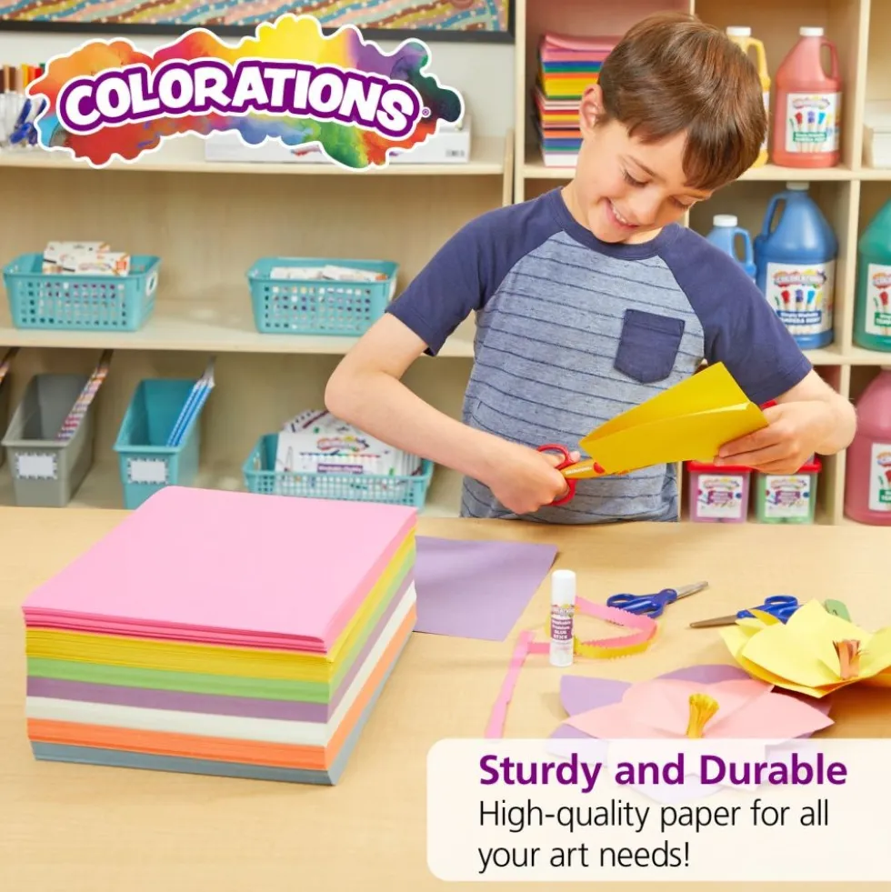 Colorations® 9" x 12" Bright Construction Paper Smart Pack - 6 Packs