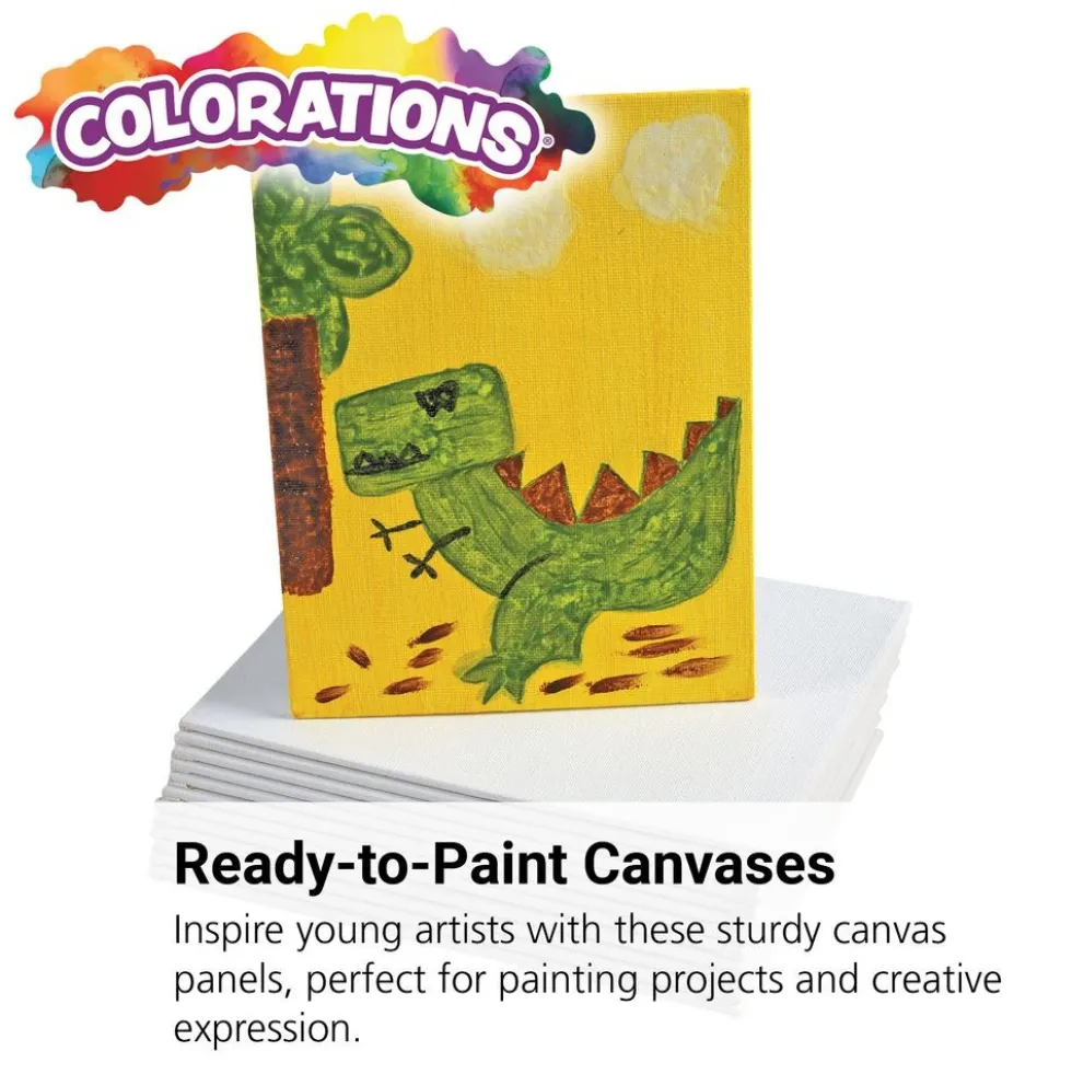 Colorations® 6" x 8" Canvas Panels - Set of 12